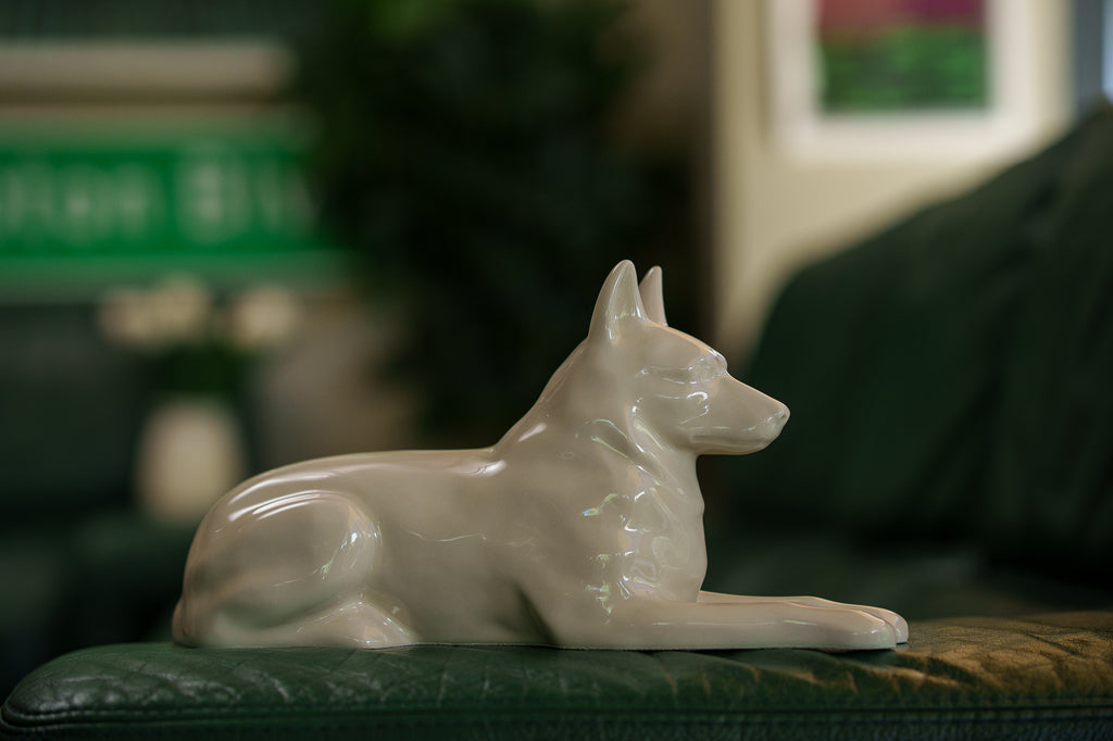 Urna per animali domestici Pastore Tedesco - Trasparente | Urna in ceramica
