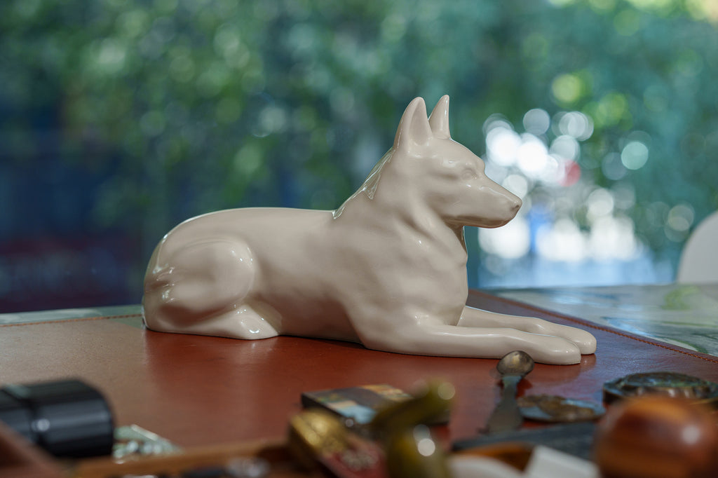 Urna per animali domestici Pastore Tedesco - Trasparente | Urna in ceramica