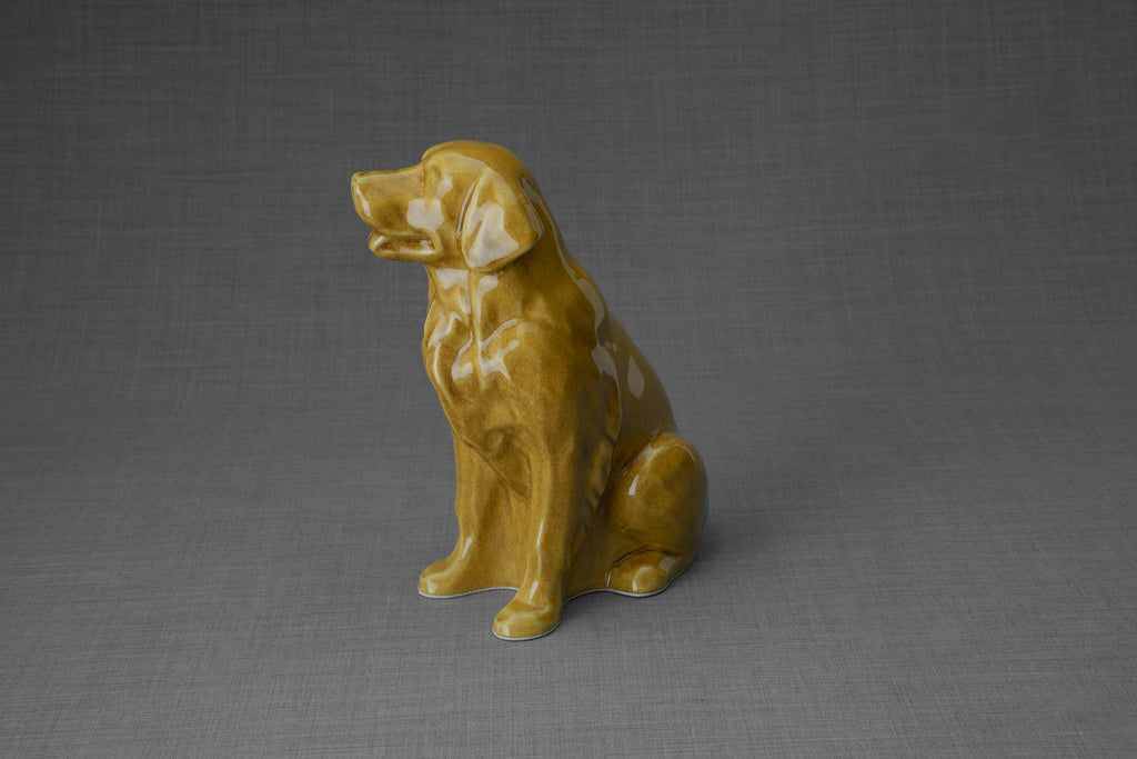 Urna per animali domestici Golden Retriever - Giallo | Urna in ceramica