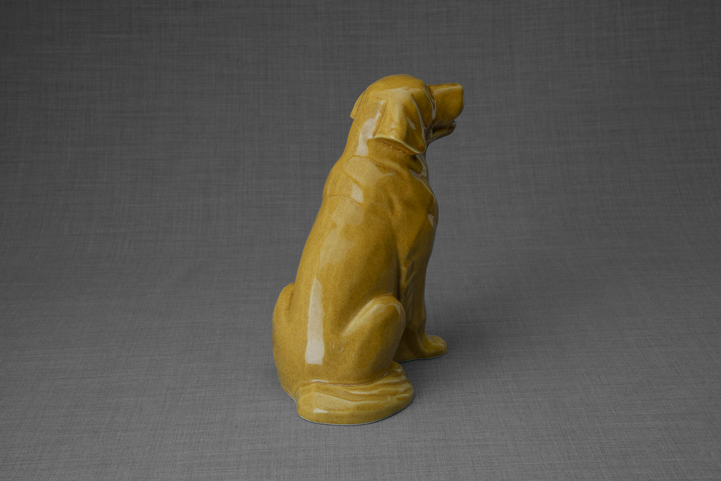 Urna per animali domestici Golden Retriever - Giallo | Urna in ceramica