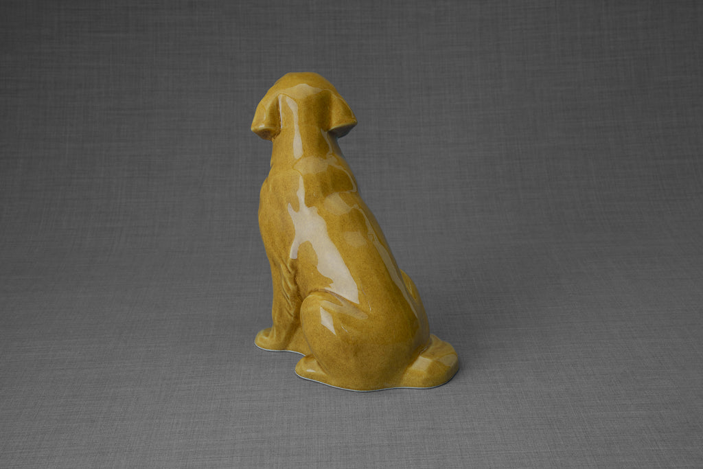 Urna per animali domestici Golden Retriever - Giallo | Urna in ceramica
