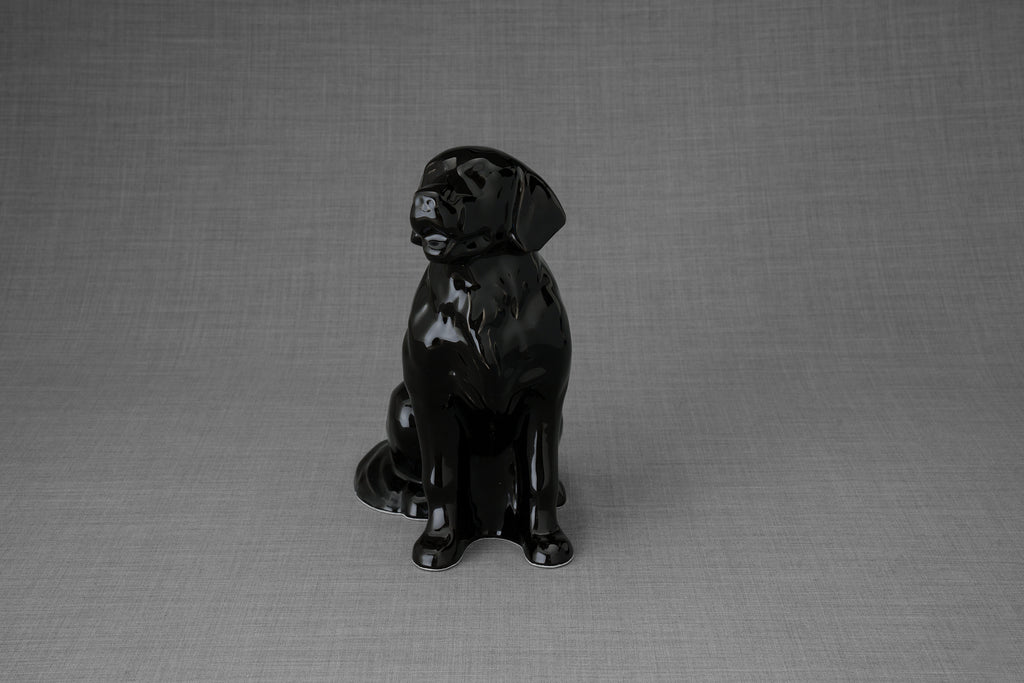 Urna per animali domestici Golden Retriever - Lampada nera | Urna in ceramica