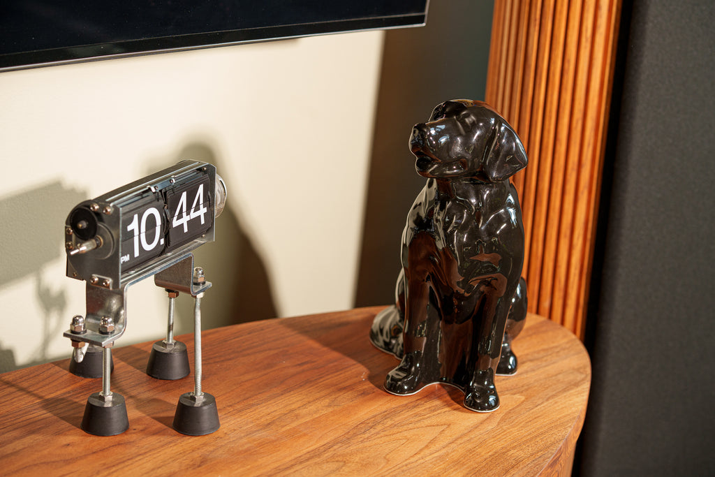 Urna per animali domestici Golden Retriever - Lampada nera | Urna in ceramica