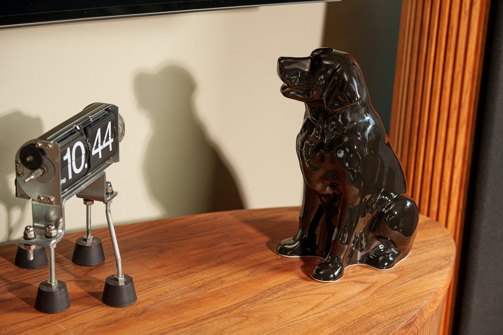 Urna per animali domestici Golden Retriever - Lampada nera | Urna in ceramica