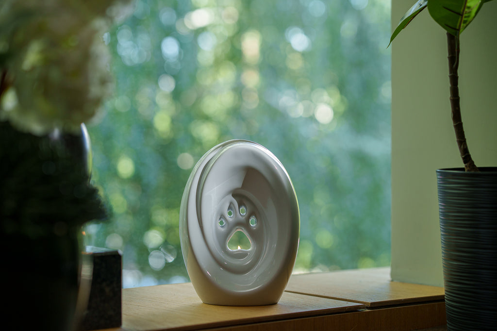 Paw Urna per Cani di grande taglia - Bianco | Ceramica | Artigianale