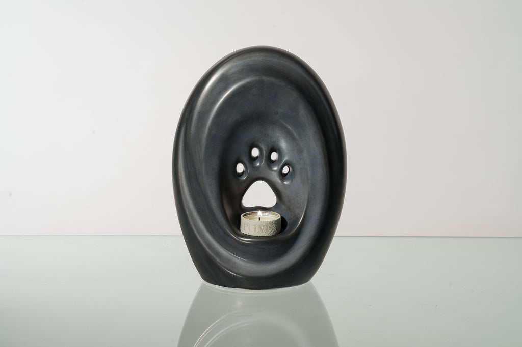 Paw Urna per Cani di grande taglia - Opaco Scuro | Ceramica | Artigianale