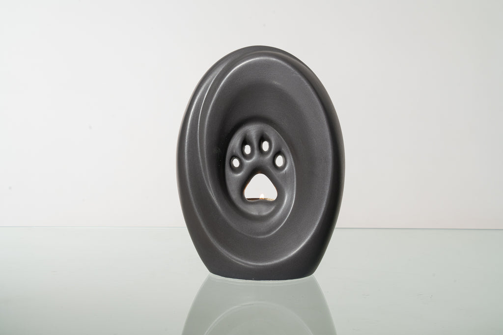Paw Urna per Cani di grande taglia - Grigio opaco | Ceramica | Artigianale