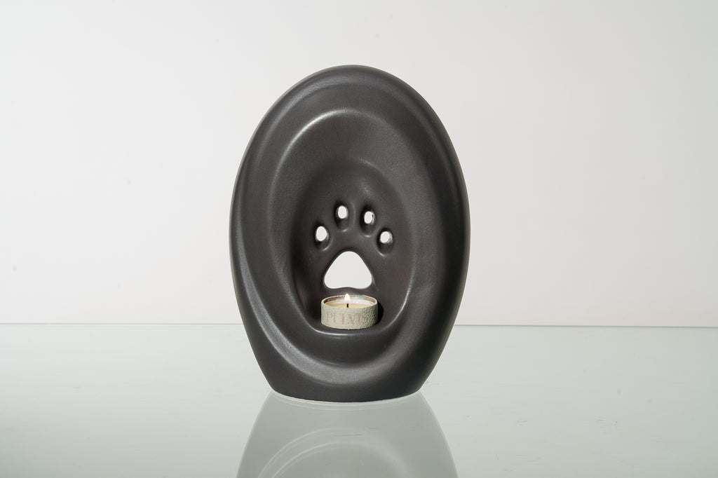 Paw Urna per Cani di grande taglia - Grigio opaco | Ceramica | Artigianale