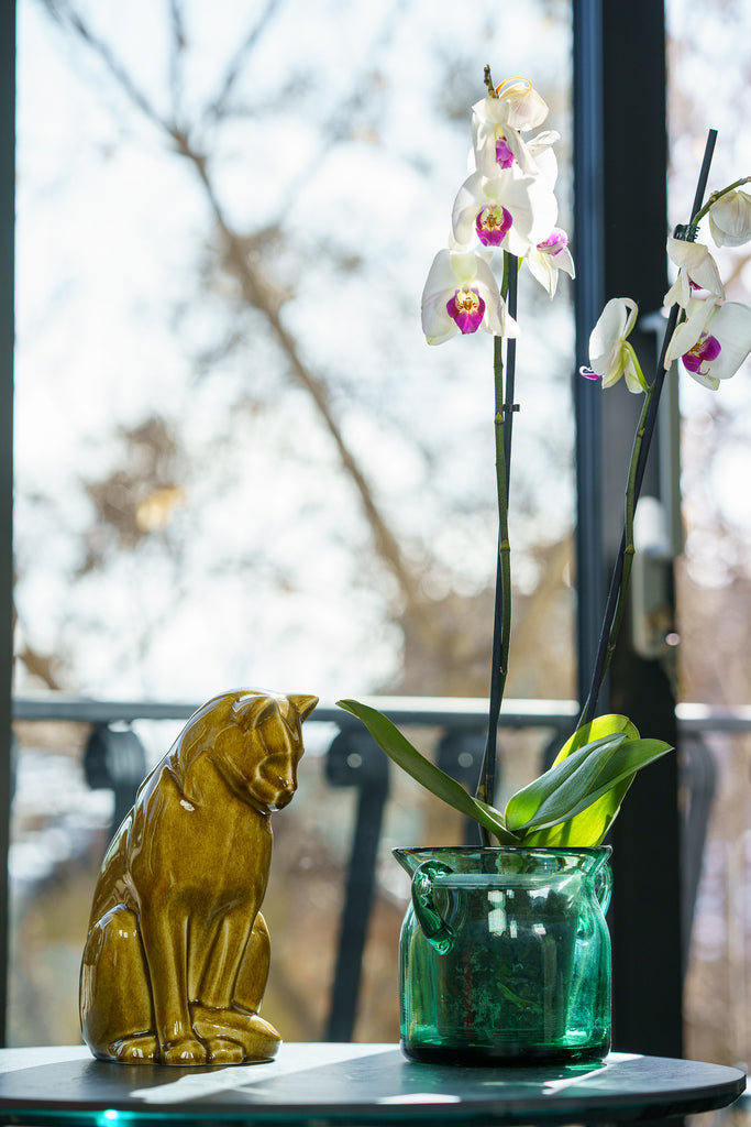 Neko Urna per Ceneri Animali - Sabbia Scura | Ceramica | Artigianale