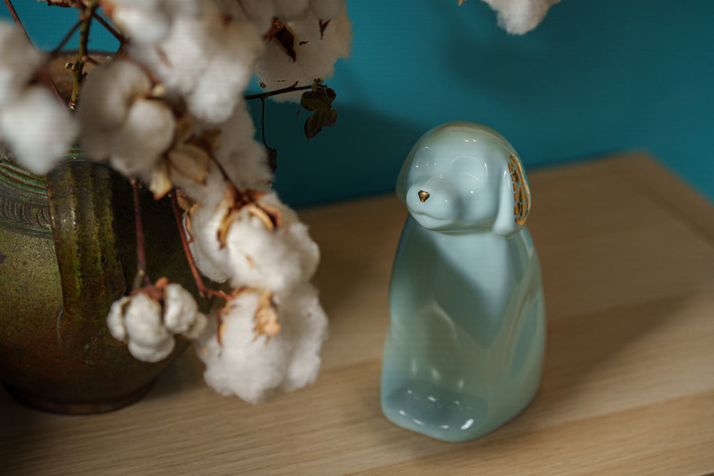 Urna per Animali "Cuddle" per Cane - Azzurro Baby | Ceramica | Fatta a mano