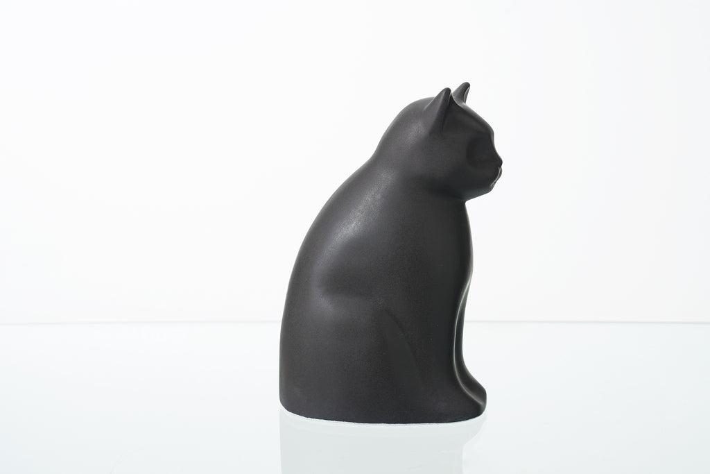 Urna per Animali "Meow" per Gatto - Grigio Opaco | Ceramica | Fatta a mano