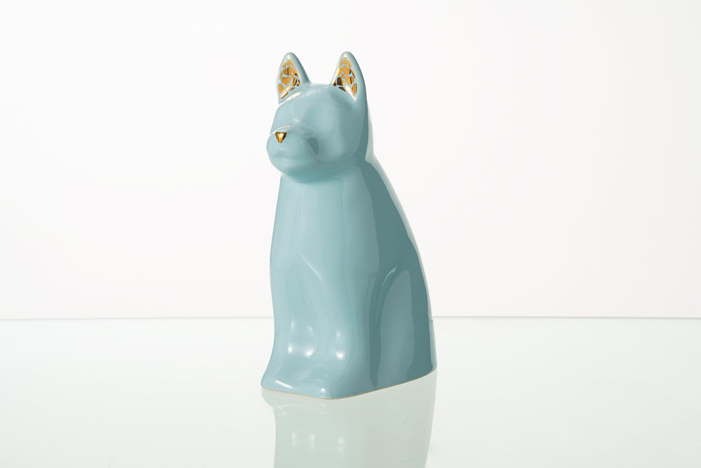 Urna per Animali "Barkley" per Cane - Azzurro Baby | Ceramica | Fatta a mano