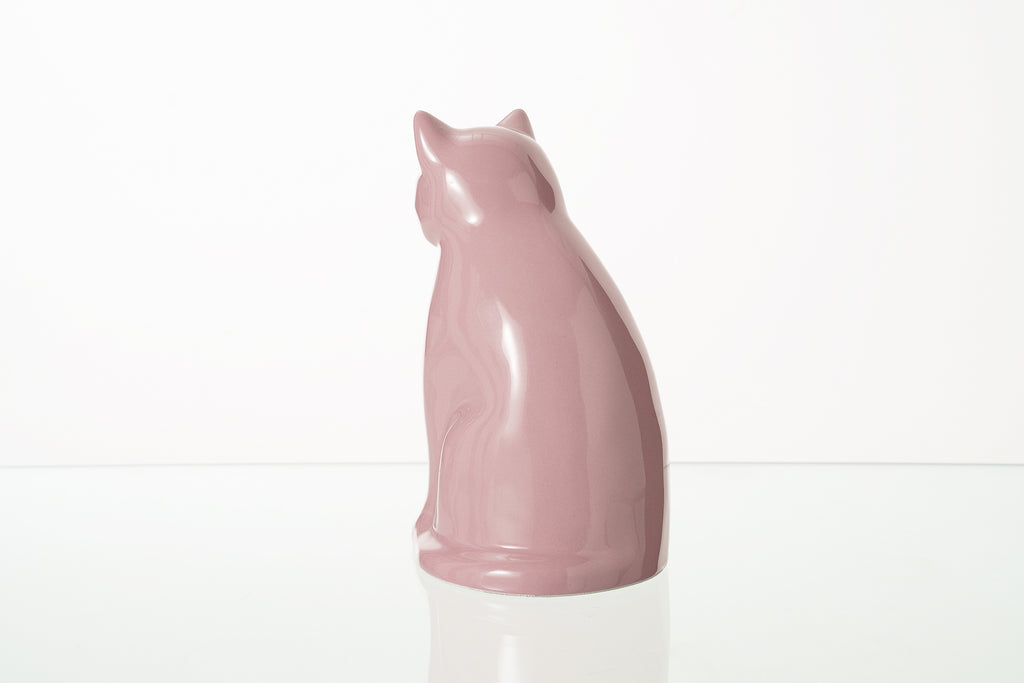 Urna per Animali "Meow" per Gatto - Rosa | Ceramica | Fatta a mano