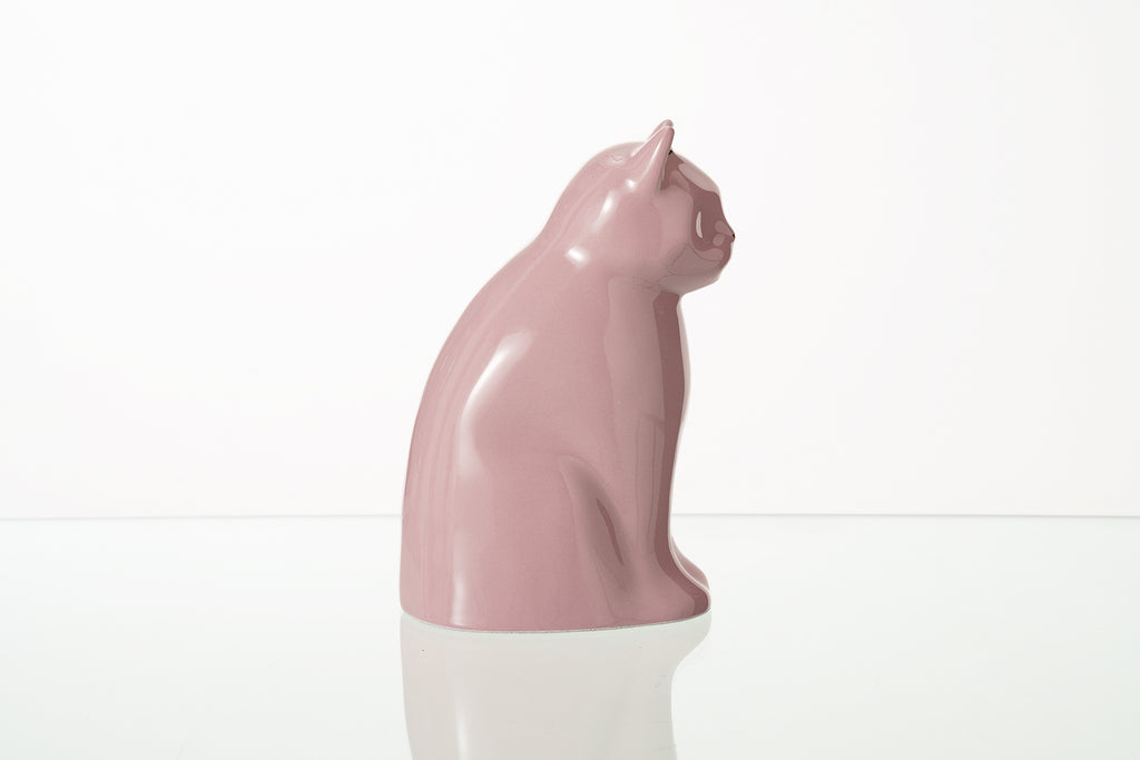 Urna per Animali "Meow" per Gatto - Rosa | Ceramica | Fatta a mano