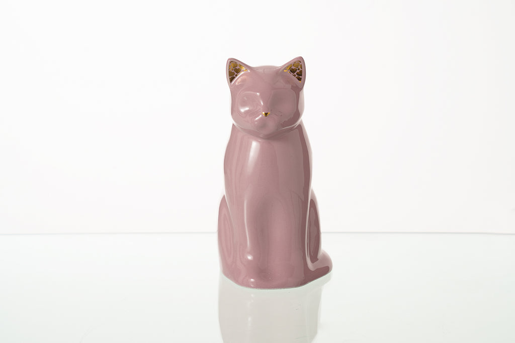 Urna per Animali "Meow" per Gatto - Rosa | Ceramica | Fatta a mano