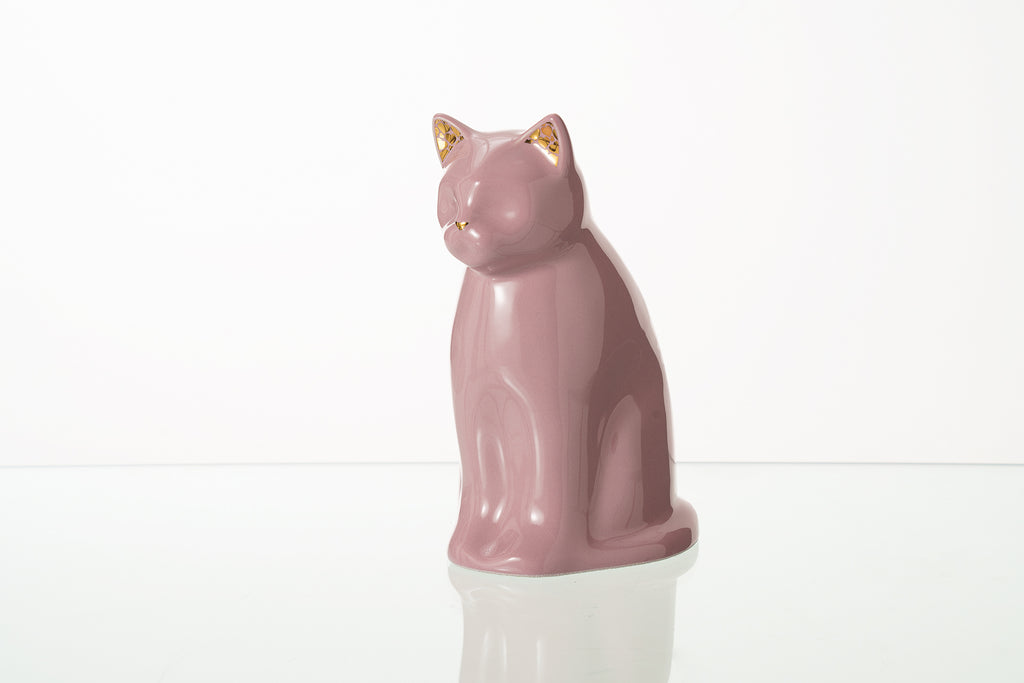 Urna per Animali "Meow" per Gatto - Rosa | Ceramica | Fatta a mano