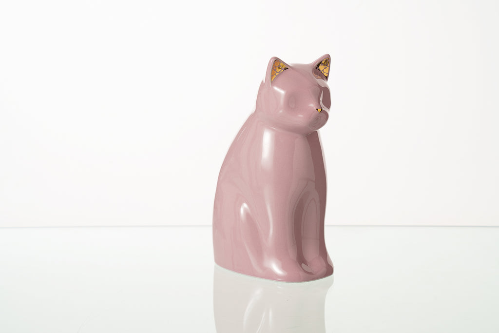 Urna per Animali "Meow" per Gatto - Rosa | Ceramica | Fatta a mano