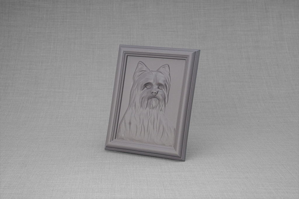 Yorkie Urna per Animali - Grigio Opaco | Ceramica | Artigianale